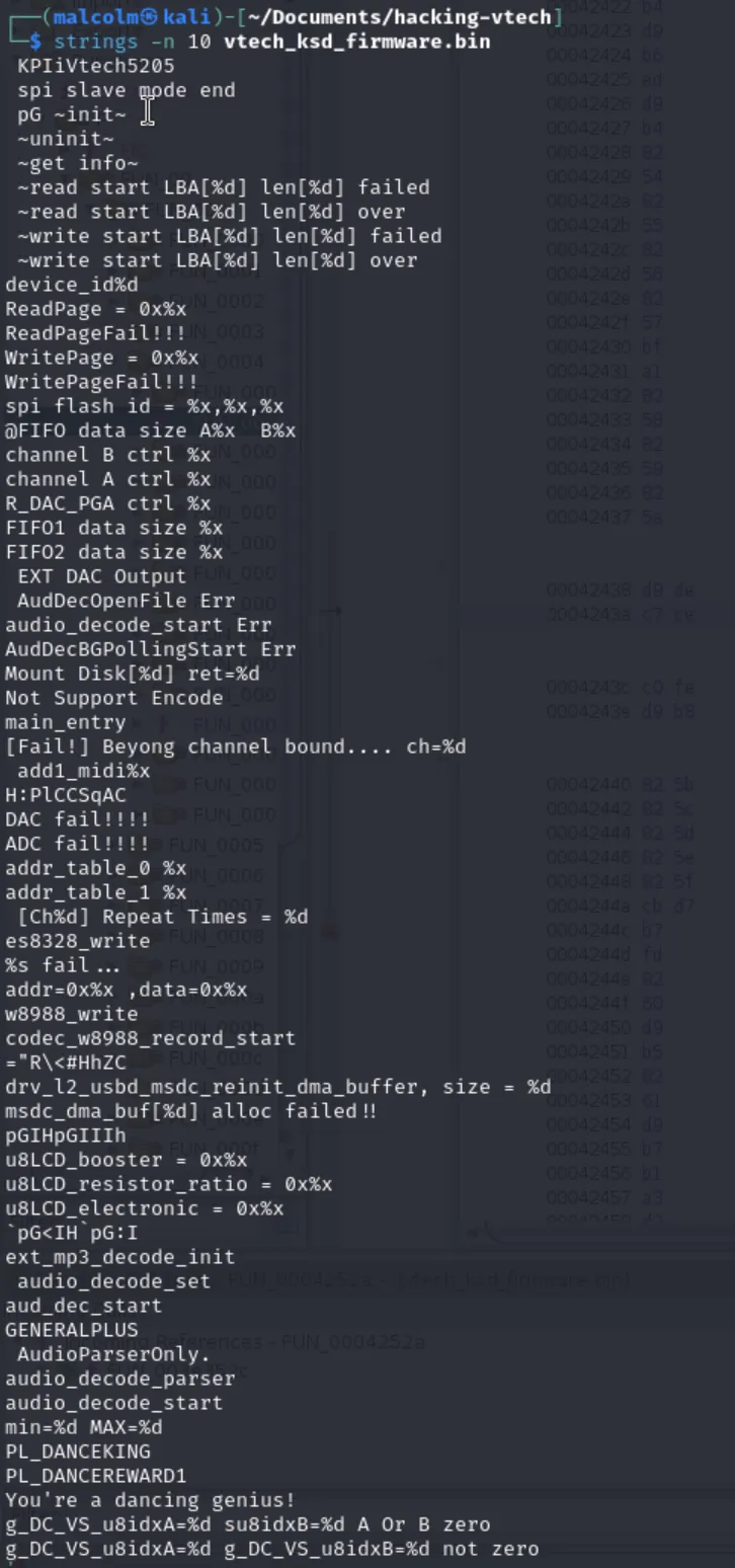 strings in binary